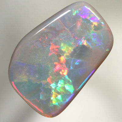 SOLID SEMI BLACK OPAL Large neon rolling flashes. Double sided SEE VIDEO